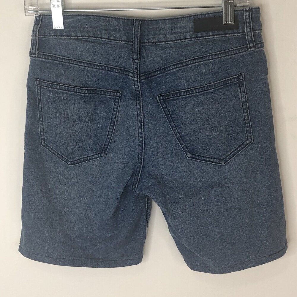 Calvin Klein Denim Shorts Size 4 City Short Eyelet Lace Bermuda Walking Travel - Picture 15 of 16